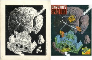 DAN DARE - SPACE FORT 2000ad Star Pin Up - BRIAN LEWIS  Comic Art